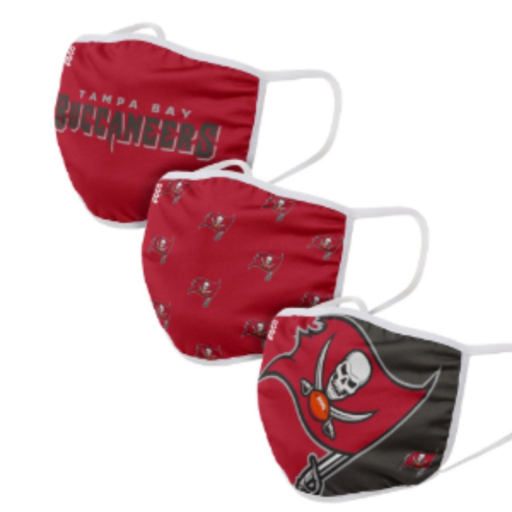 Tampa Bay Buccaneers FOCO Adult Face Covering 3-Pack